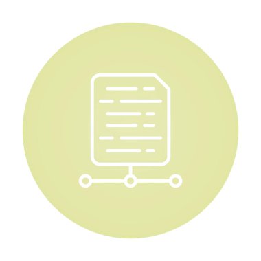 dosya belgesi simgesi, vektör illüstrasyonu 