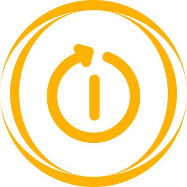 Yeniden başlat. Web simgesi basit tasarım