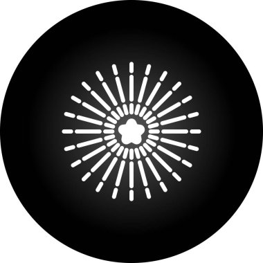 Havai fişek web simgesi, basit vektör illüstrasyonu 