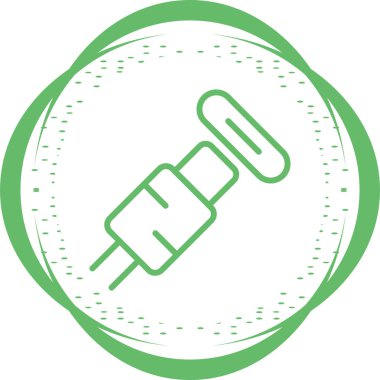 usb kablo simgesi, vektör illüstrasyonu basit tasarım