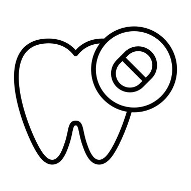 Ağrı Öldüren Ağ ikonu vektör çizimi