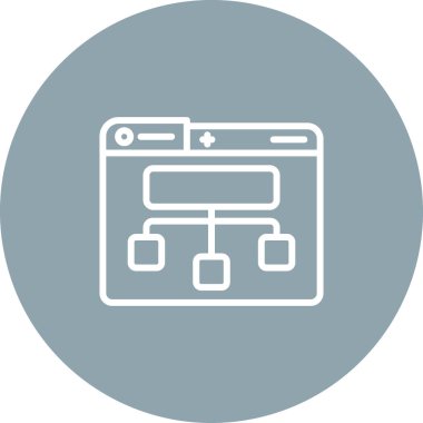 Site Harita simgesi, vektör illüstrasyonu basit tasarım