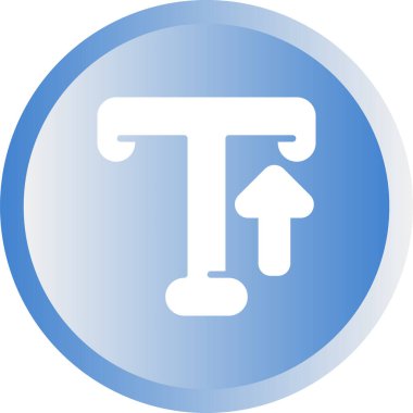 Typography web simgesi vektör illüstrasyonu