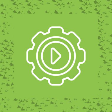 Teçhizat Web simgesi basit illüstrasyon