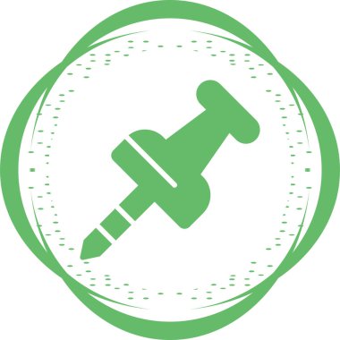 Pushpin web simgesi vektör illüstrasyonu
