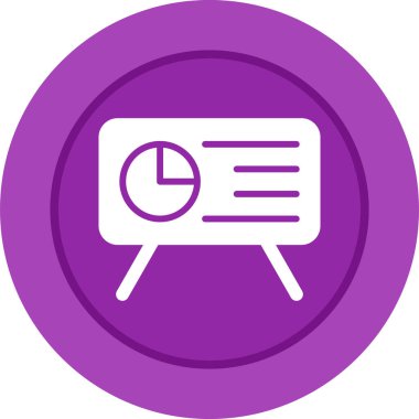 Sunum. Web simgesi basit tasarım