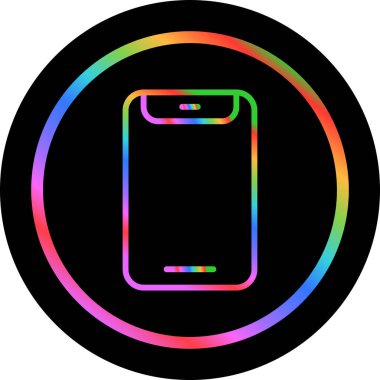 akıllı telefon web simgesi vektör çizimi 