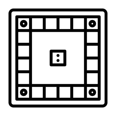 Masa oyunu. Web simgesi basit illüstrasyon