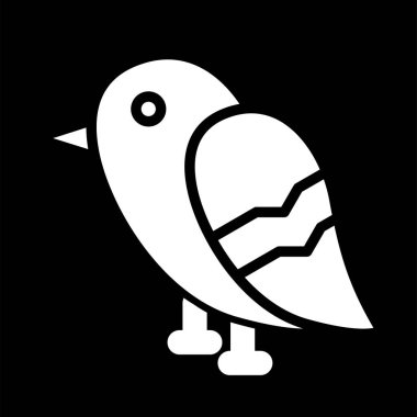 Kuş. Web simgesi basit illüstrasyon 