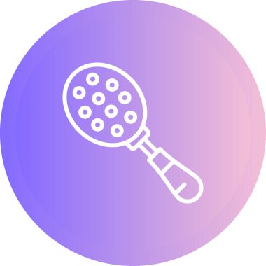 Slotted Spoon simgesi tasarımı. vektör illüstrasyonu.