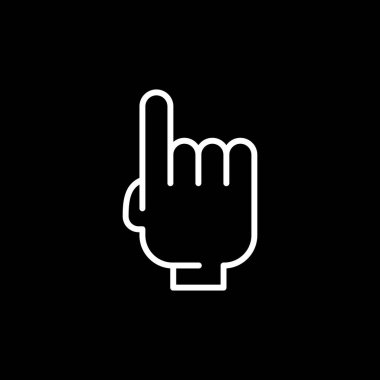 el simgesi, vektör illüstrasyonu basit tasarım