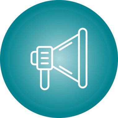 Konuşmacı. Web simgesi basit tasarım