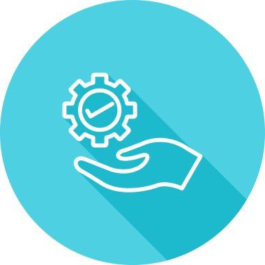  Proje Yönetimi simgesi. Vektör çizim