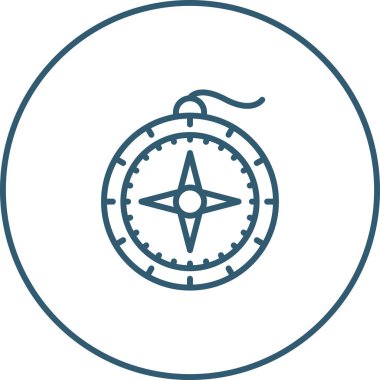 pusula simgesi web basit illüstrasyon