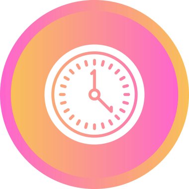 Saat. Web simgesi basit illüstrasyon 