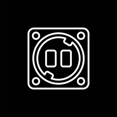 soket simgesi web basit illüstrasyon