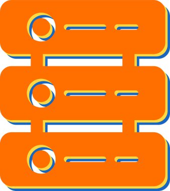 Web Sunucusu simgesi vektör illüstrasyonu 