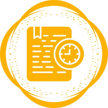 Belge Süresi Sona Erme Ağı vektör illüstrasyonu