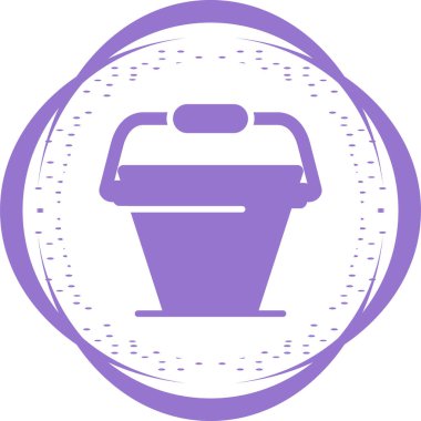 Kova. Web simgesi basit illüstrasyon