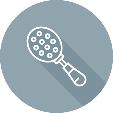 Slotted Spoon simgesi tasarımı. vektör illüstrasyonu.