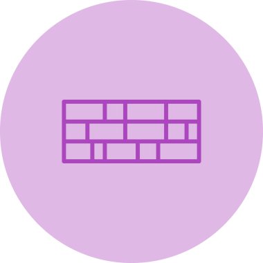 Tuğla duvar simge vektör çizim 