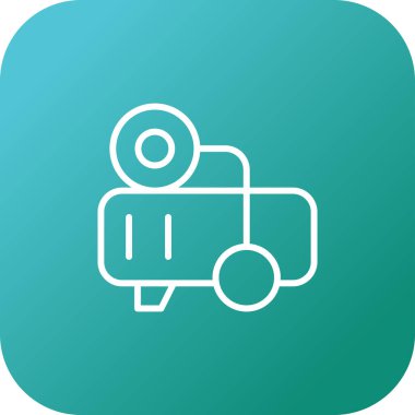 Vektör illüstrasyonu, Hava kompresörü simgesi element arkaplanı          