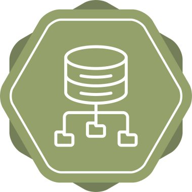 Büyük Veri Analizi vektör resimleme simgesi