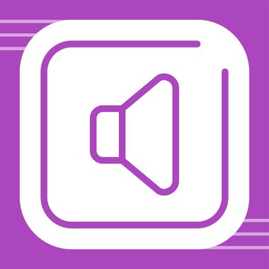 Konuşmacı. Web simgesi basit tasarım