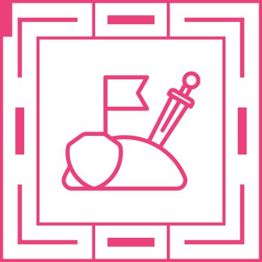 Macera Oyunu simgesinin vektör illüstrasyonu