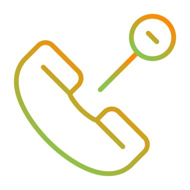 telefon arama simgesi, vektör illüstrasyonu