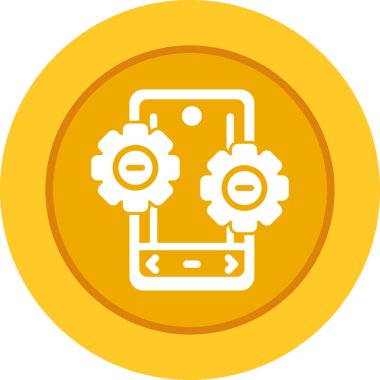 akıllı telefon web simgesi vektör çizimi 