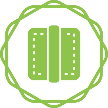 Web tasarımı için kenar simgesi, ayırıcı satır vektör işareti 