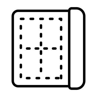 Web tasarımı için kenar simgesi, ayırıcı satır vektör işareti 