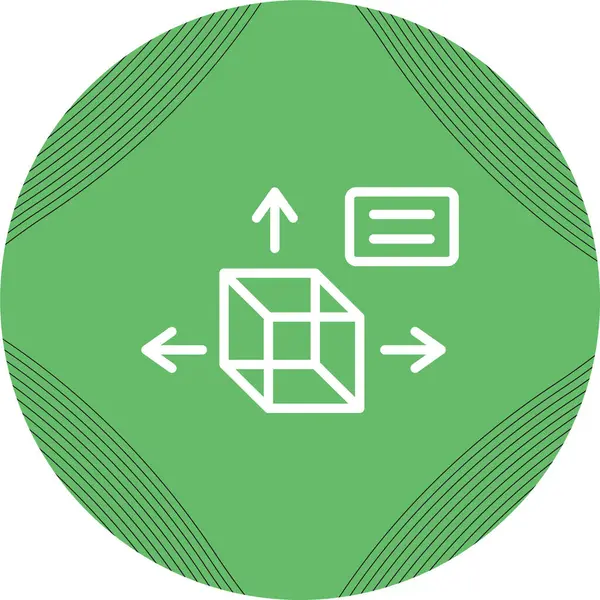 3B tasarım web simgesi, vektör illüstrasyonu