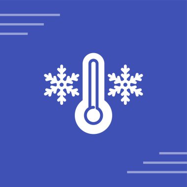 termometre simgesi, vektör illüstrasyonu basit tasarım 