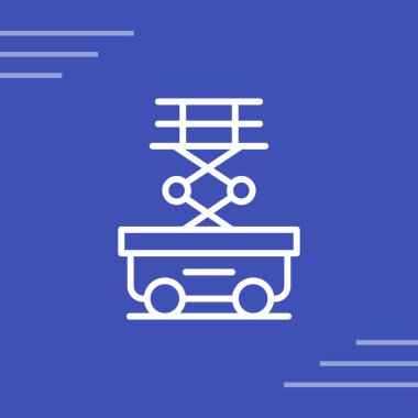 Makas Kaldırma simgesi vektör illüstrasyonu    