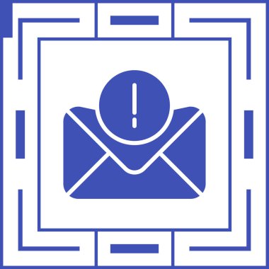 Hata İleti web simgesi, vektör illüstrasyonu