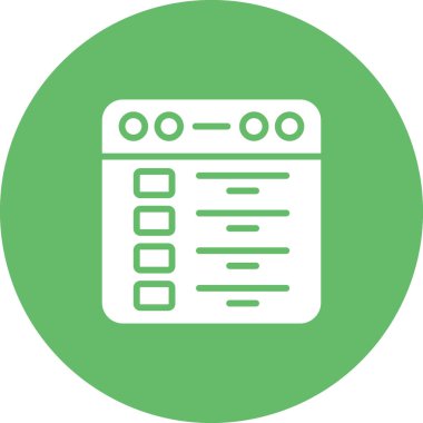 Web tarayıcı simgesi, vektör illüstrasyonu basit tasarım