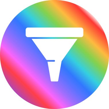 Çöp Posta Filtresi web simgesi, basit vektör illüstrasyonu