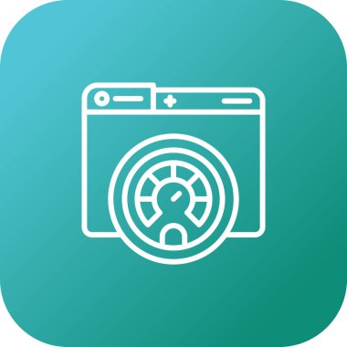 performans web simgesi, vektör illüstrasyonu