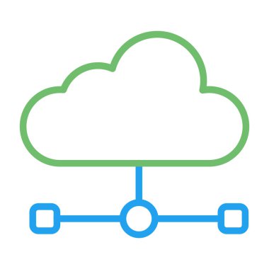 Veri Egemenliği Web simgesi illüstrasyonu. 