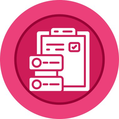 Veri simgesinin vektör illüstrasyonu