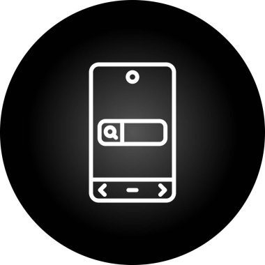 Arama simgesi vektör illüstrasyonu 