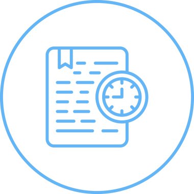 Belge Süresi Sona Erme Ağı vektör illüstrasyonu