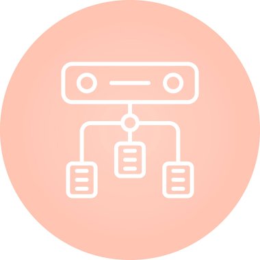 Yük dengeleyici. Web simgesi basit illüstrasyon