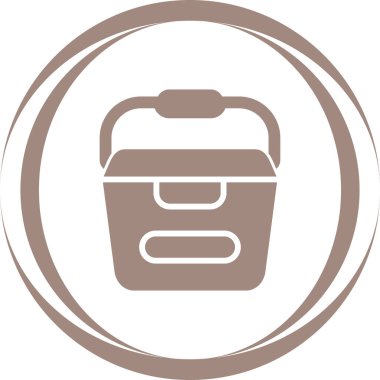 Taşınabilir su kabı vektör çizimi 