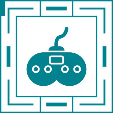 Video oyunu konsol vektörü. Basit resimleme