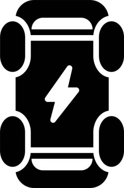 Elektrik Kaykayı web simgesi, basit vektör illüstrasyonu 