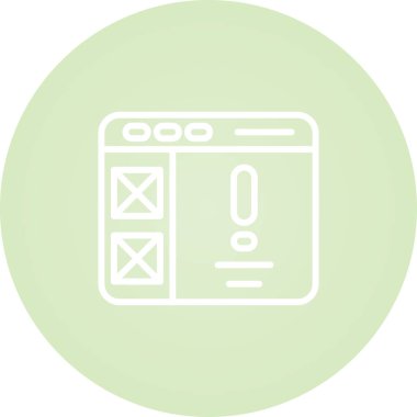 Bilgi Tasarım İşareti, Beyaz Arkaplanda Ayrı Tutulan Simge  