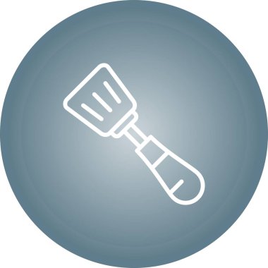 Spatula Simgesinin Vektör illüstrasyonu 